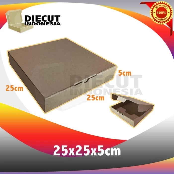 

kardus box pizza karton diecut uk 25x25x5