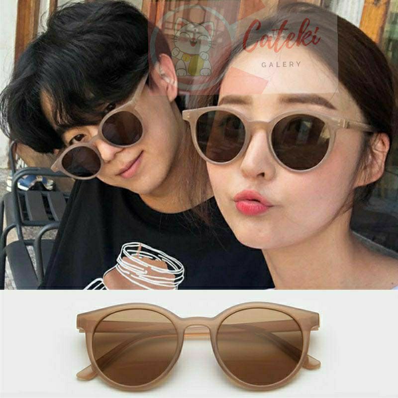 [CTK] PROMO AKSESORIS KOREAN INS HOT FASHION BULAT MATA KUCING KACAMATA HITAM WANITA / PRIA EYEWEAR SUNGLASSES MURAH