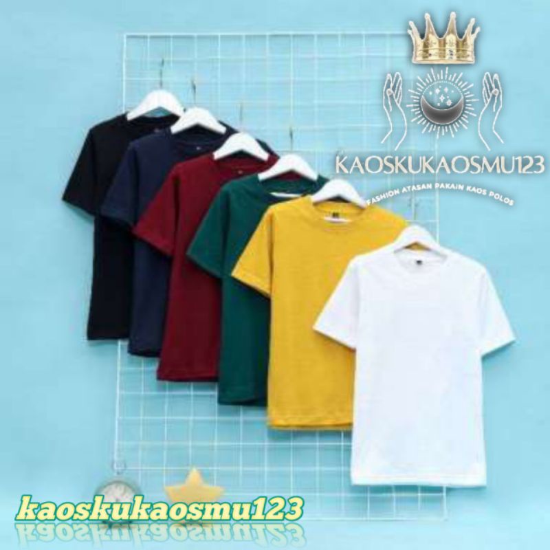PROMO ( BISA COD ) KAOS POLOS DISTRO TERMURAH ONECK PRIA WANITA T-SHIRT CASUAL BAJU UNISEX V-NECK OV