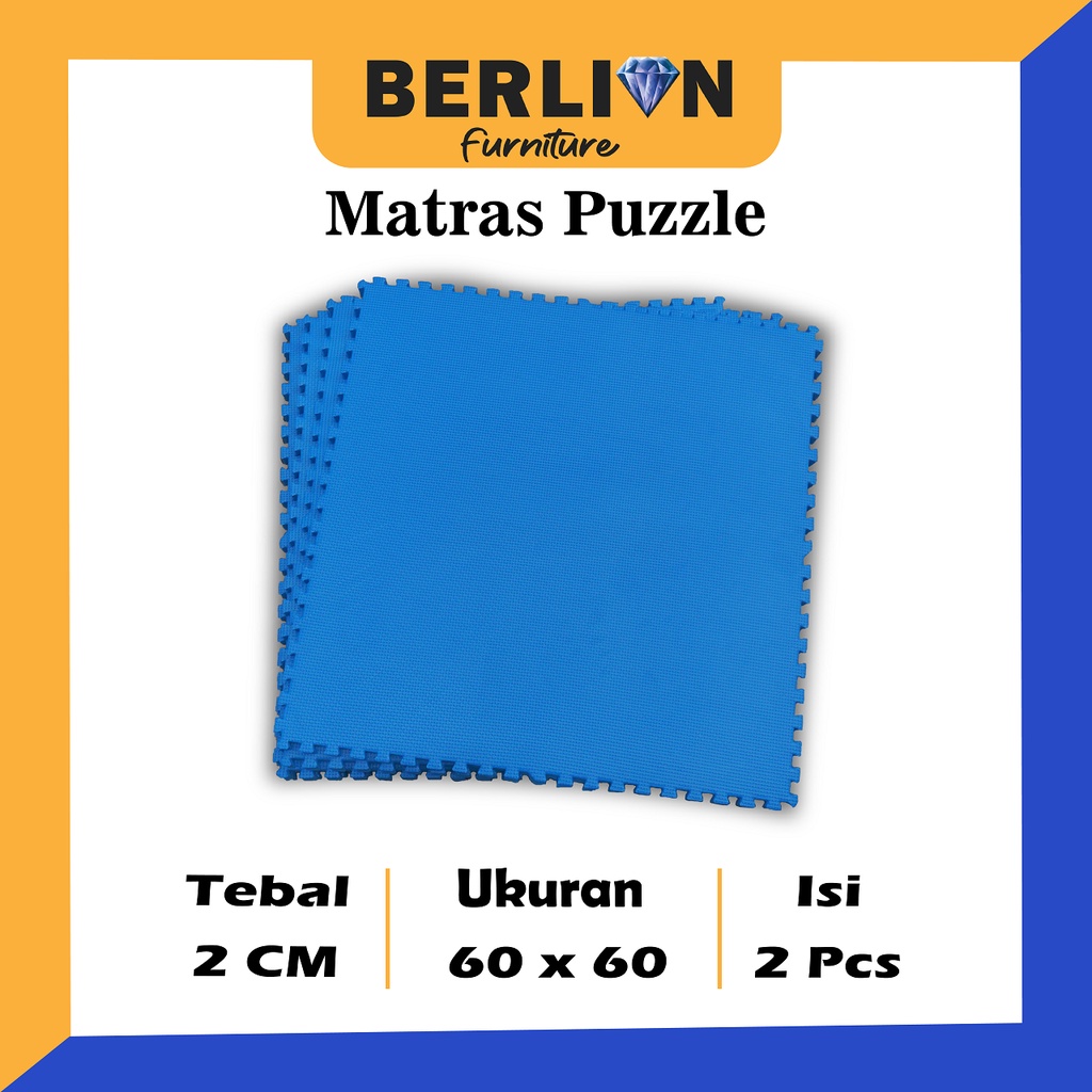 Matras Puzzle 60x60 Tbl 2 CM isi 2 Pcs / Tikar / Alas Lantai / Eva Foam / Puzzle Lantai