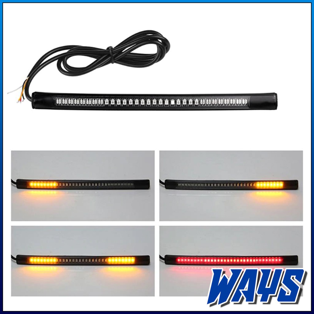[L061] 3IN1 Stoplamp Lampu Rem Sein Sen LED Fleksibel Caferacer Universal