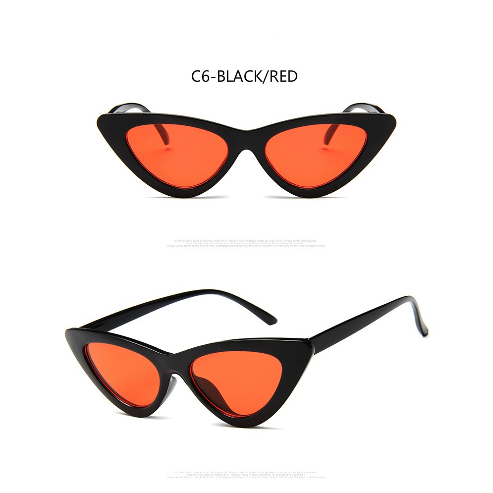 Fashion triangle cat eye ins net red street shooting retro avant-garde personality men and women sunglasses