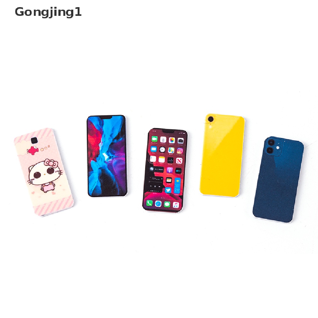 Gongjing1 Mainan Miniatur Handphone Skala 1: 12 Untuk Dekorasi Rumah Boneka