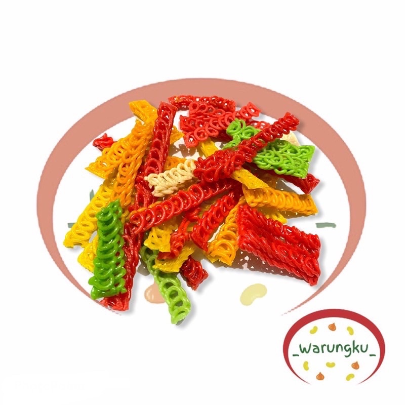 

[GROSIR] 5 KG Kerupuk RANTAI Warna Warni