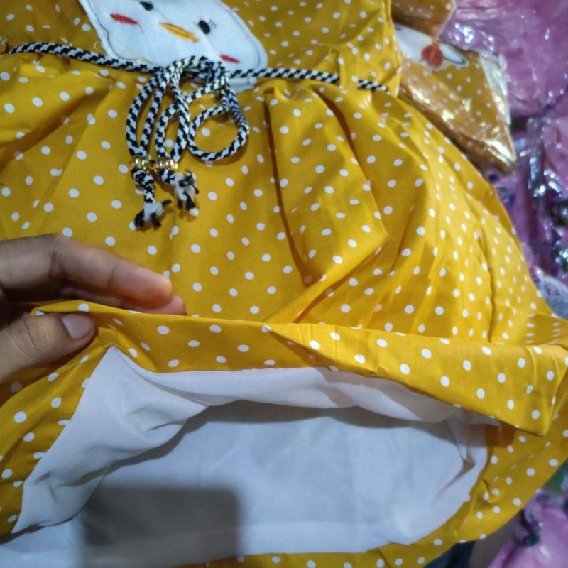 Dress balon anak 1 2 tahun baju anak cewek perempuan ( dress balon dopi )