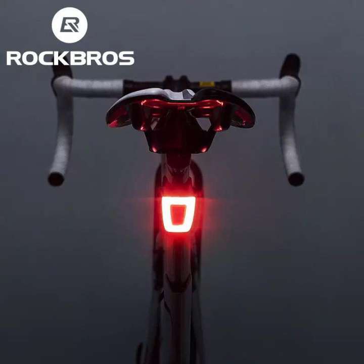 LAMPU BELAKANG SEPEDA HELM ROCKBROS TT30-WD RECHARGEABLE