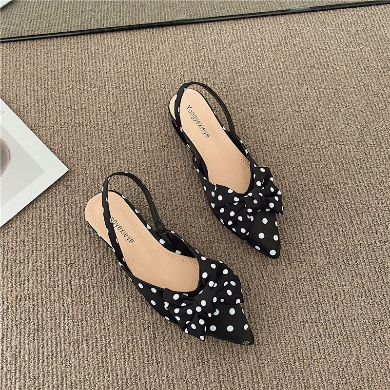 COD BAYAR DITEMPAT!!! 1998 Sandal Hak Tali Belakang Ada Pita