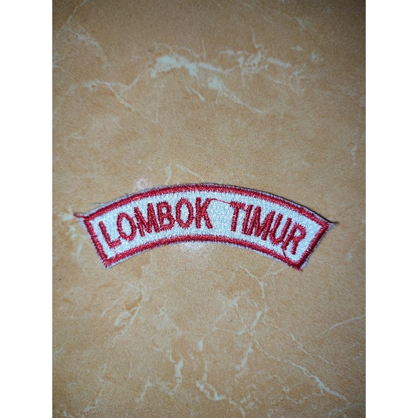 Badge Kwarcab Bordir / Bed Kwarcab Lombok Timur / Badge Lokasi Lombok Timur / Bordir Lombok Timur