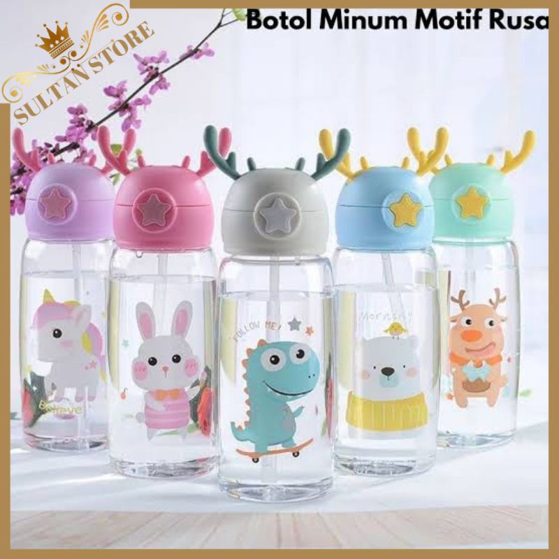 Botol Minum Anak Lucu Sedotan karakter bpa free murah 700ml tempat minum anak 2 liter 1 liter