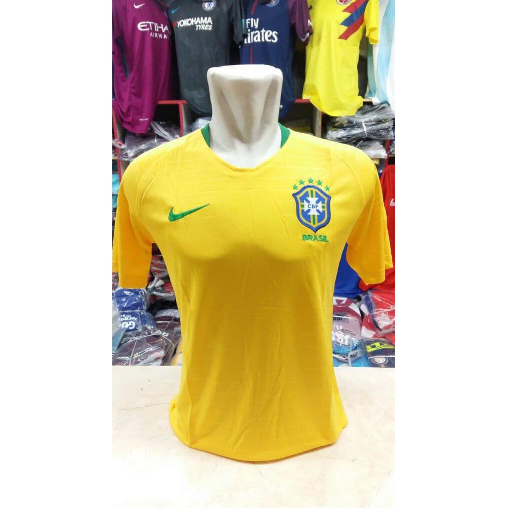 [[BISA COD]] Jersey Brazil Home NEW World Cup 2018 Grade ori - Brazil Home, XL FREE ONGKIR Kode 1226