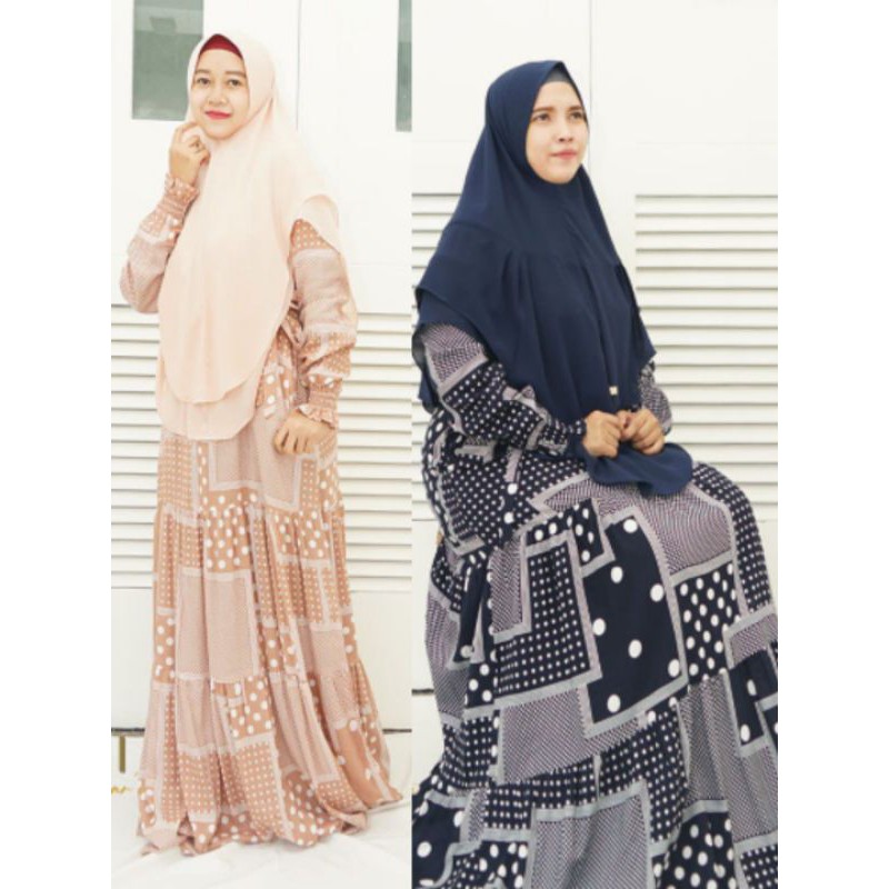 gamis katun rayon by rayna /gamis rayna branded / gamis syari rayna