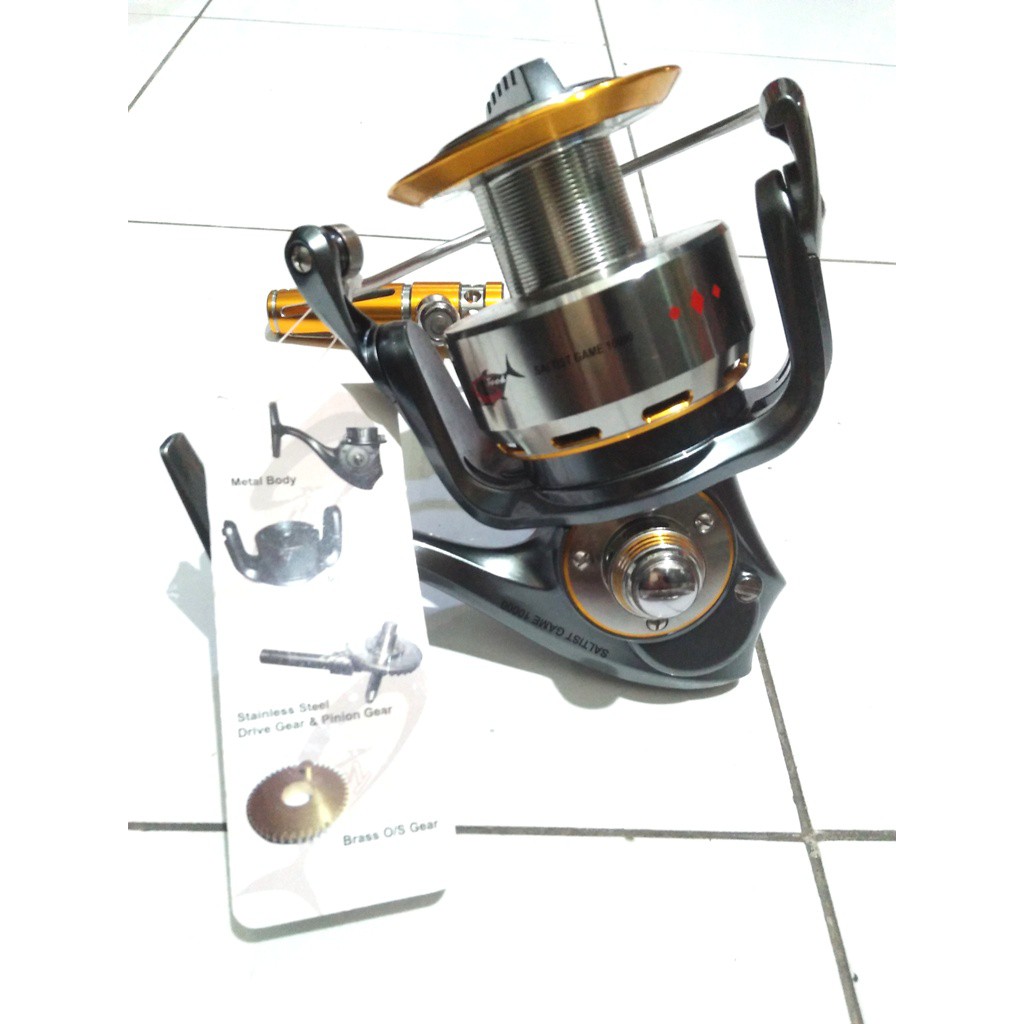 REEL G-TECH SALTIST GAME 10000PG MAX DRAG 30 KG 77 LB POWER HANDLE