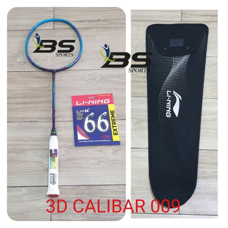 RAKET BADMINTON RAKET LINING 3D CALIBAR 009 ORIGINAL