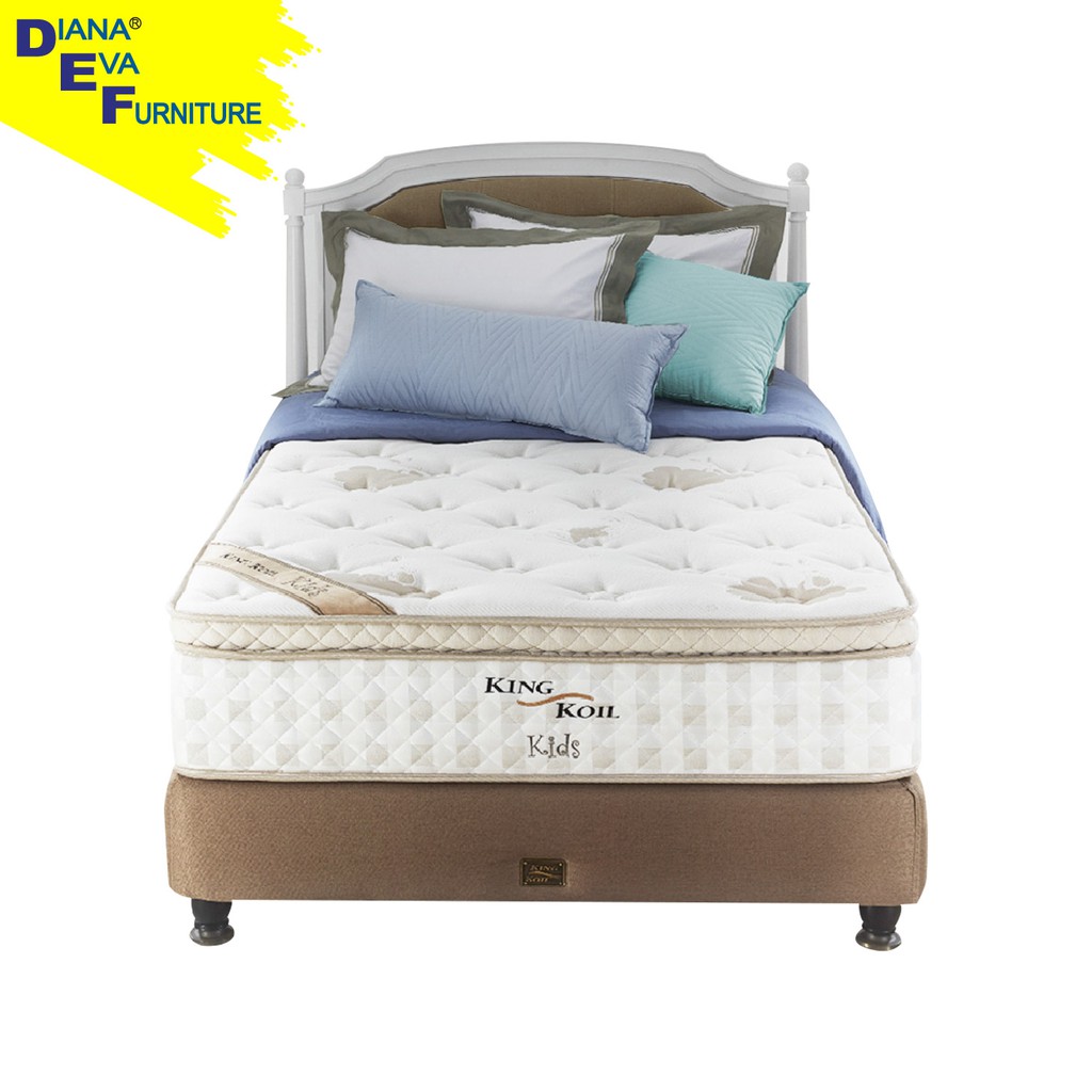 Kasur King Koil Springbed kids single Full Set (sandaran + kasur + divan )