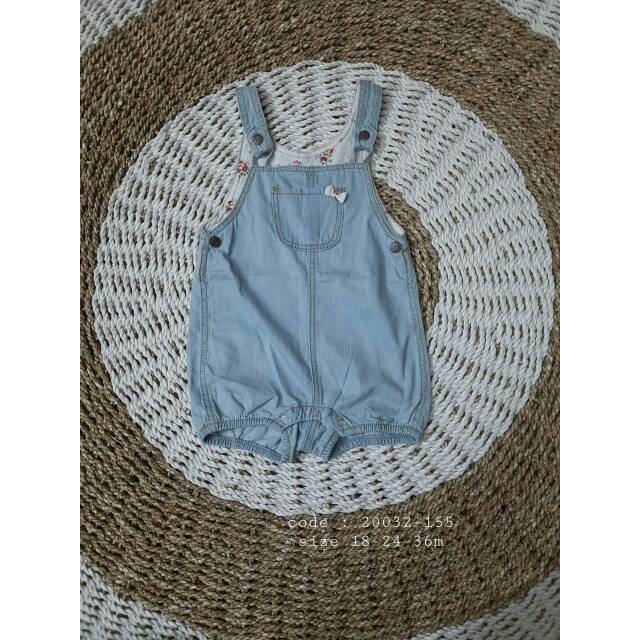 Overall Light Blue Impor Anak Perempuan