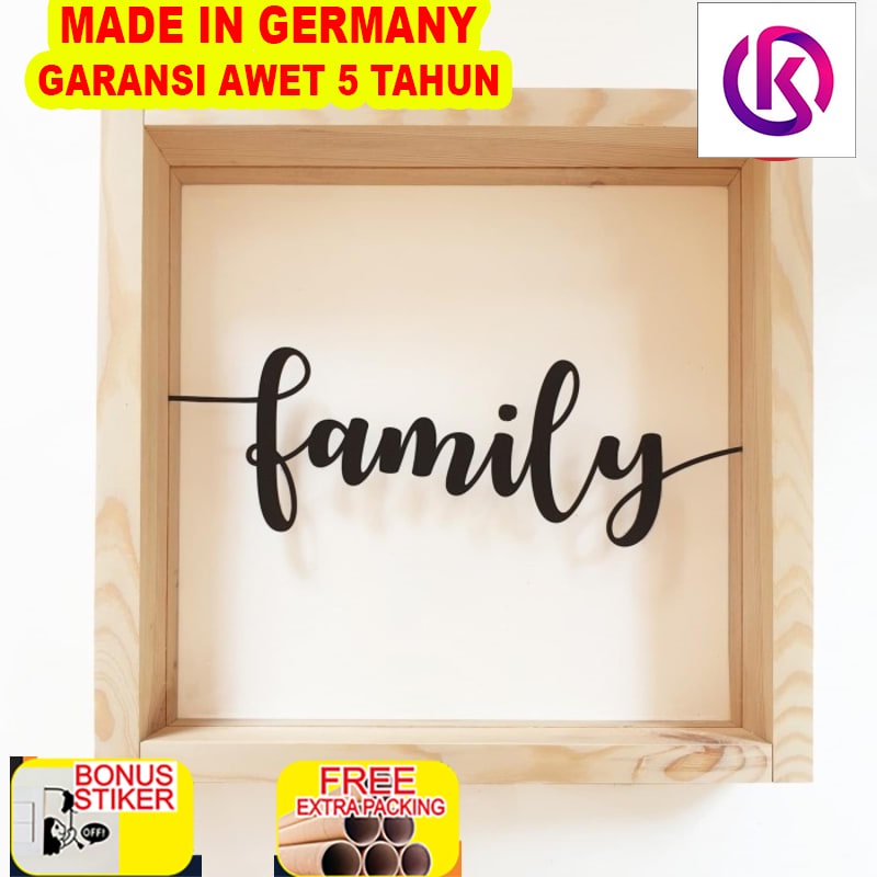 

Murah Hiasan Dinding Kayu - Family - Frame kata kata Motivasi