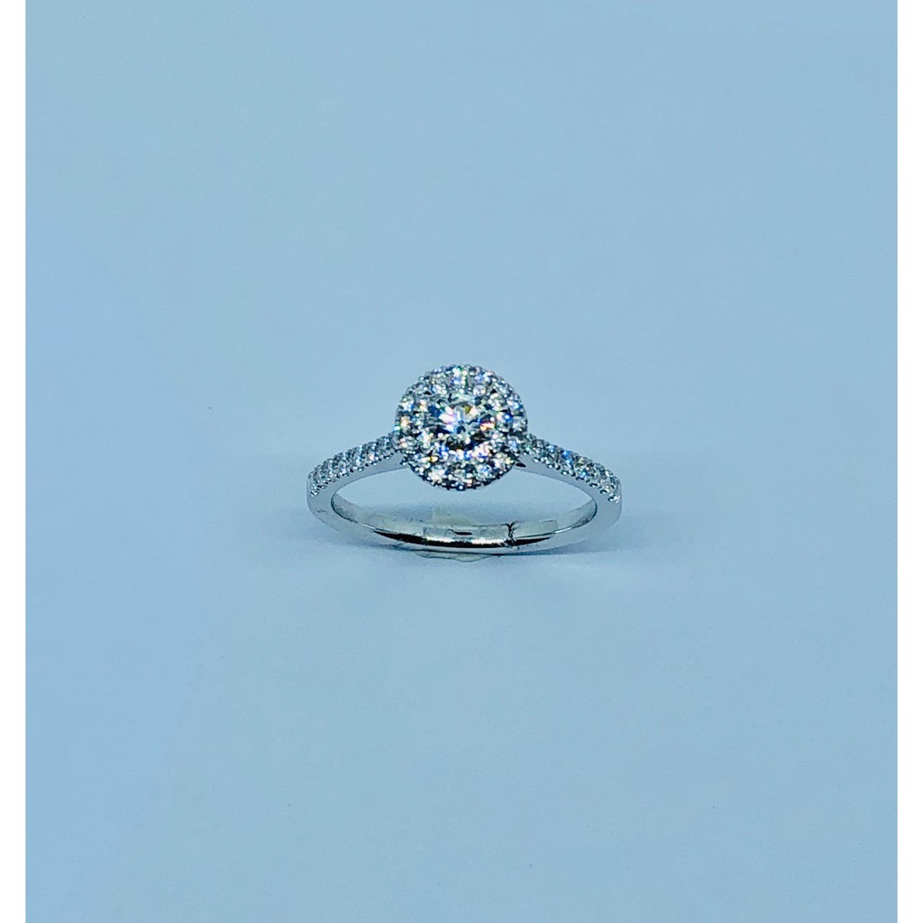 Grand Saerah Cincin Berlian Emas Putih 750 18K