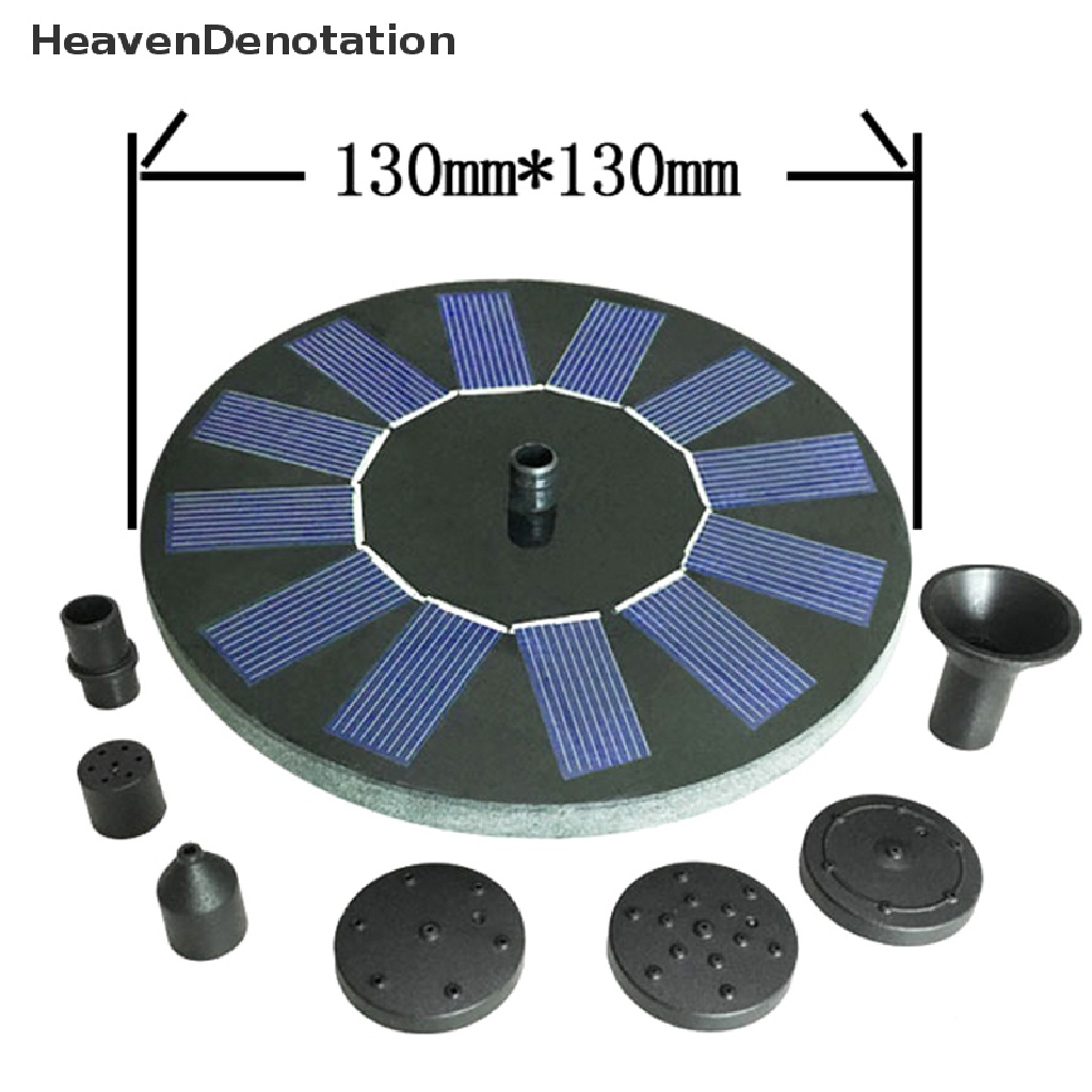 [HeavenDenotation] Solar Powered Floating Bird Bath Water Fountain Outdoor Pond Pool Garden Patio