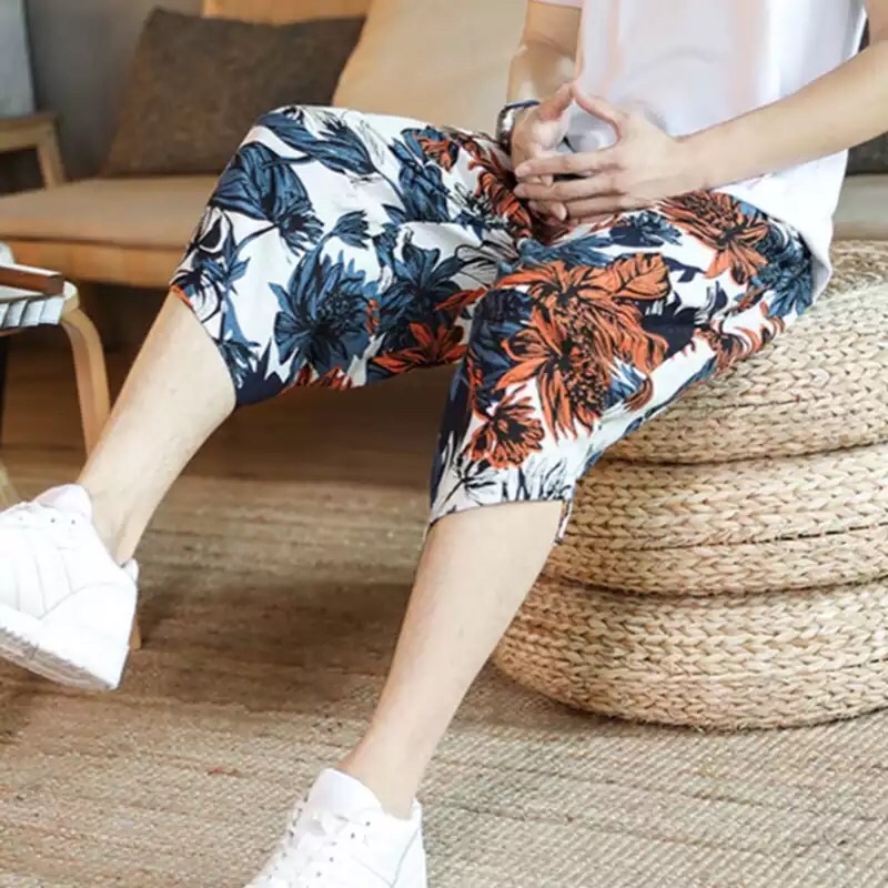 HR13 CELANA HAREM JOGGER LINEN IMPORT 3/4 SIRWAL PRIA JEPANG KOREA ORIGINAL M-5XL