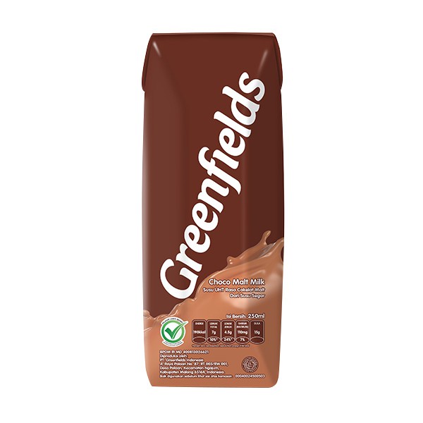 

Greenfields UHT Choco Malt Milk 250 ml
