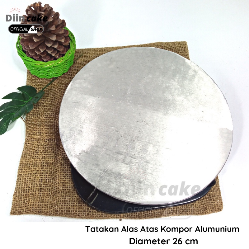 Alas Tatakan Atas Kompor Aluminium Ukuran 26 cm Anti Karat Serbaguna Untuk Pengorengan