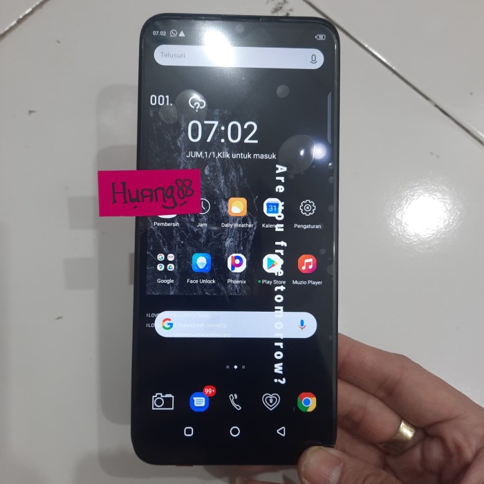 LCD TOUCHSCREEN INFINIX X650 / INFINIX HOT 8 ORIGINAL BLACK