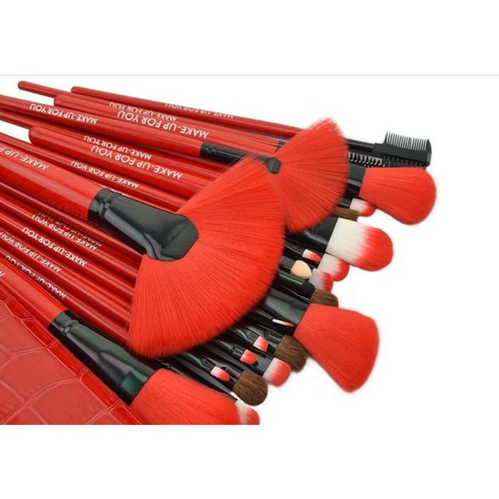 KUAS MAKE UP Dompet MERAH  Make UP For You Brush