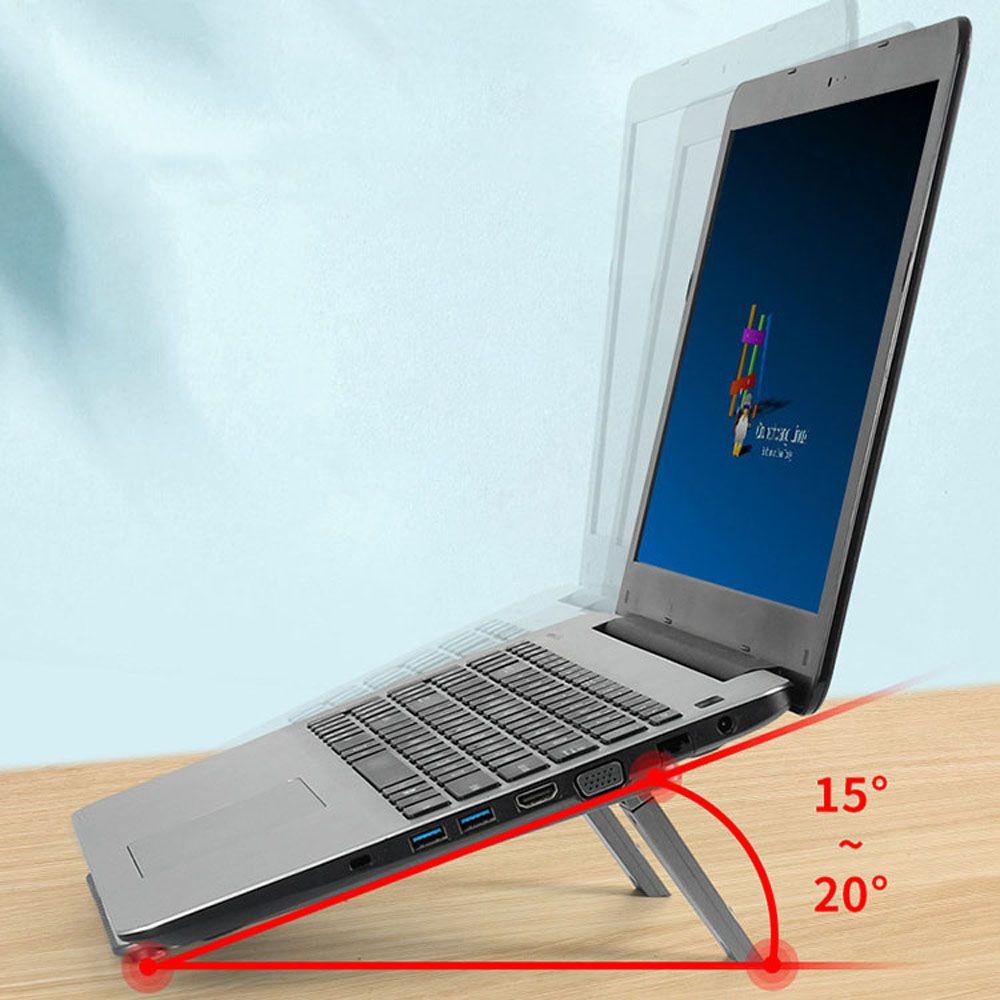 Augustina Stand Laptop Portable Multifungsi Dengan Kipas Pendingin Laptop Dukungan Aksesoris Notebook Adjustable Tablet Stand