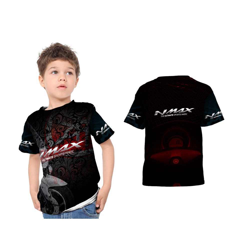 Kaos Anak Unisex Design NMAX 3D FullPrint Art 3