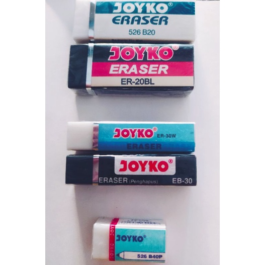 

Penghapus Joyko Hitam dan Putih B20P / ER-20BL / ER-30W / EB-30 / B40P