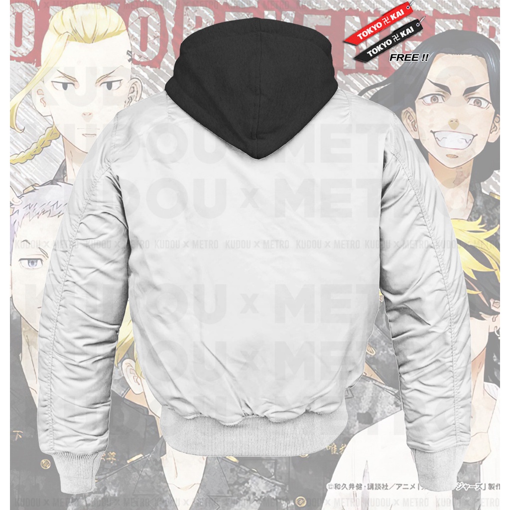 Waterproof Bomber TOKYO 卐 KAI  Anime Tokyo Revengers Manga Premium Unisex