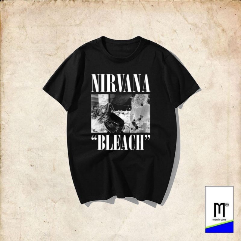 T-Shirt Band Nirvana Bleach (Oversized) Kaos Band Nirvana / Kaos Musik Nirvana #1