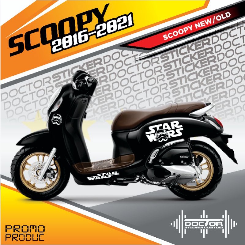 CUTTING STICKER STRIPING SCOOPY STARWARS BEST QUALITY TERMURAH