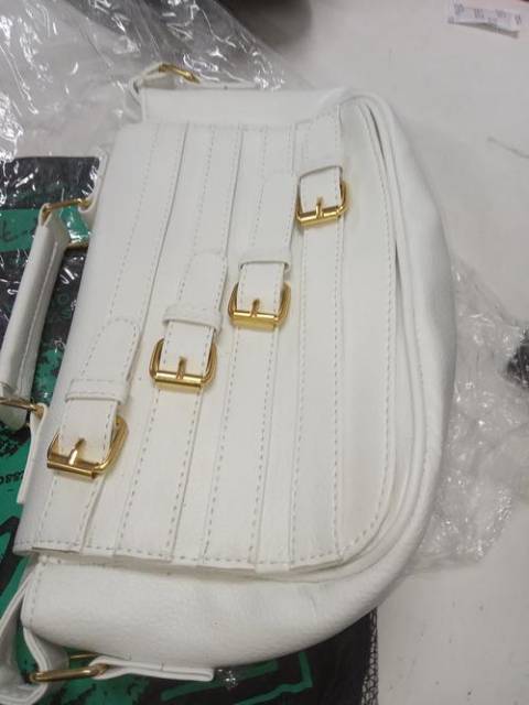 INFICLO Tas Selempang Wanita Tas Slempang Wanita Import Sling Bag Terbaru Original Korean Style Warna Putih Untuk Kerja Kuliah Kondangan Pesta