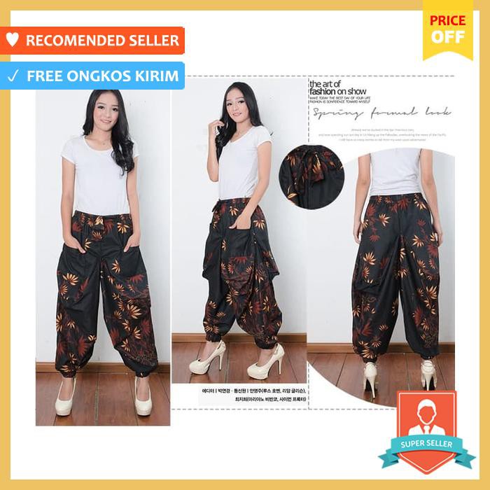 Celana Panjang Tyas Longpants Aladin Joger Batik Wanita