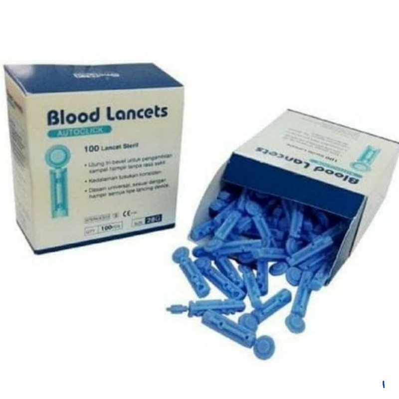 Blood Lancet 28G/ Lancet Onemed/ Jarum Lancet 28G