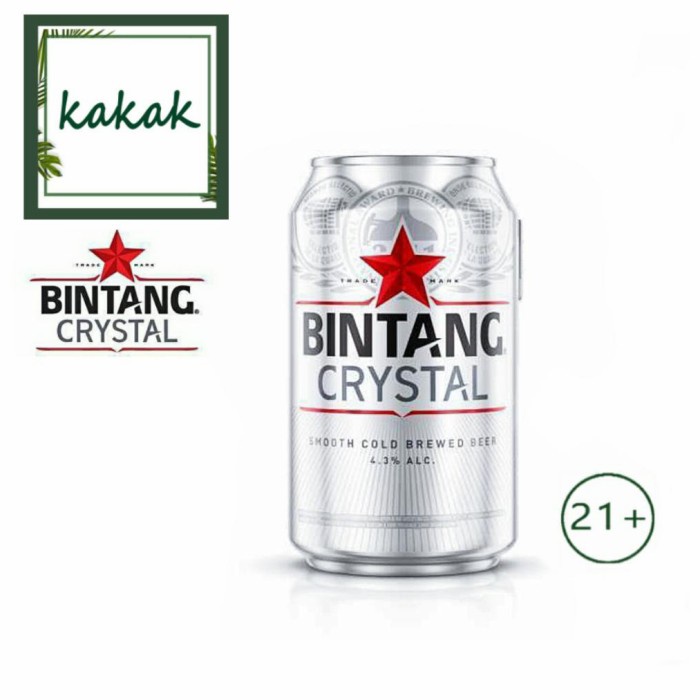 Bintang Crystal Beer 320 ml Can