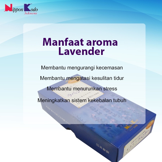 Dupa Jepang Wangi Aromaterapi Nippon Kodo Kataribe Lavender Medium Box