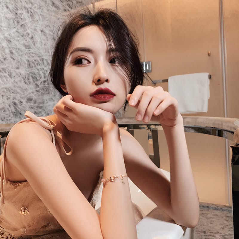 Gelang Liontin Bintang Dan Bulan Gaya Korea Untuk Wanita-1