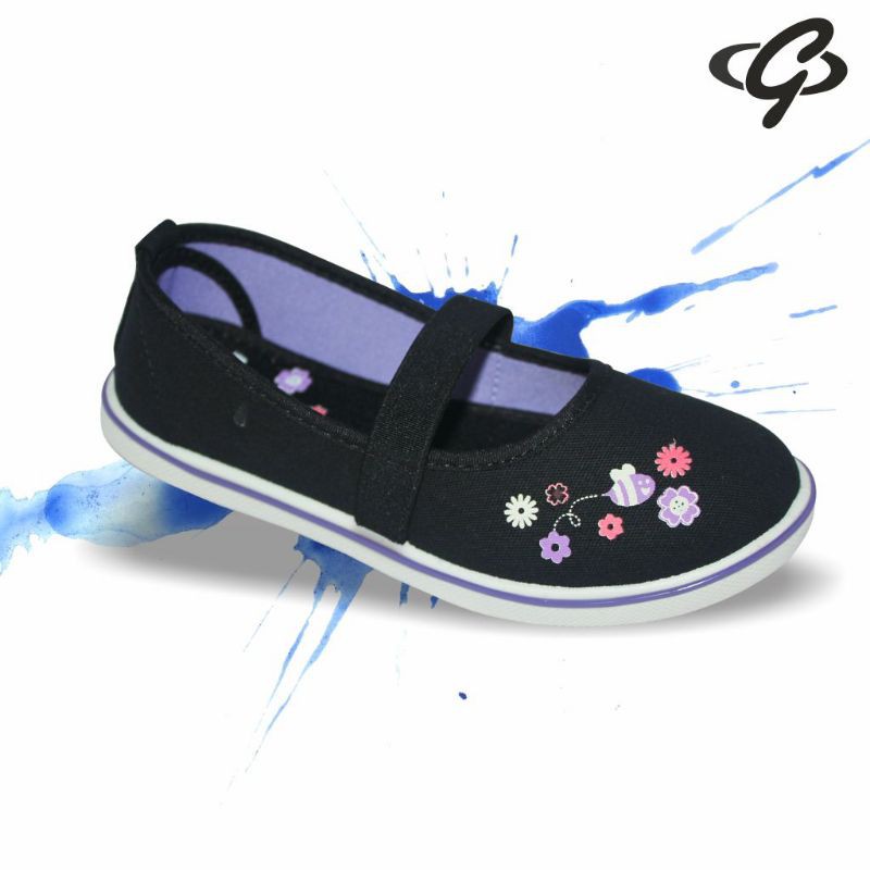 CUCI GUDANG - GALLETTI PRETTY - 26-33 SEPATU SEKOLAH HITAM FLATSHOES ANAK PEREMPUAN CANTIK -GALLETTI PRETTY-