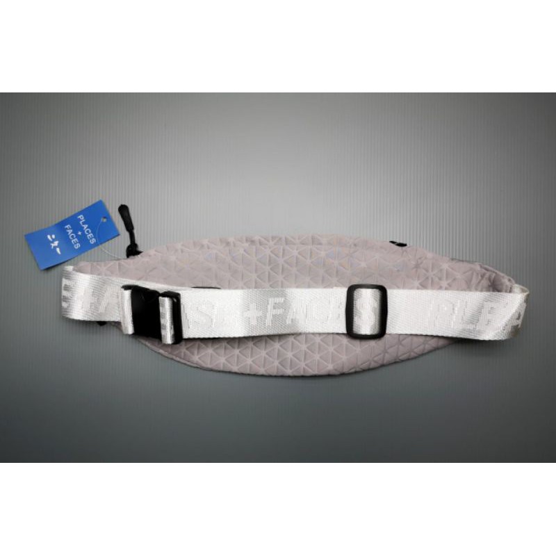 Places + Faces Waist Bag Slim Black and Light Grey