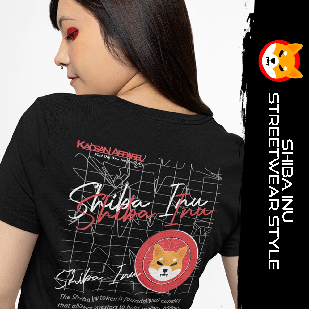 Kaos Crypto " Shiba Inu Streetwear" -Kaos Crypto/Kaos Shiba Inu/Kaos Crypto Shiba Inu/Baju Crypto/Ka