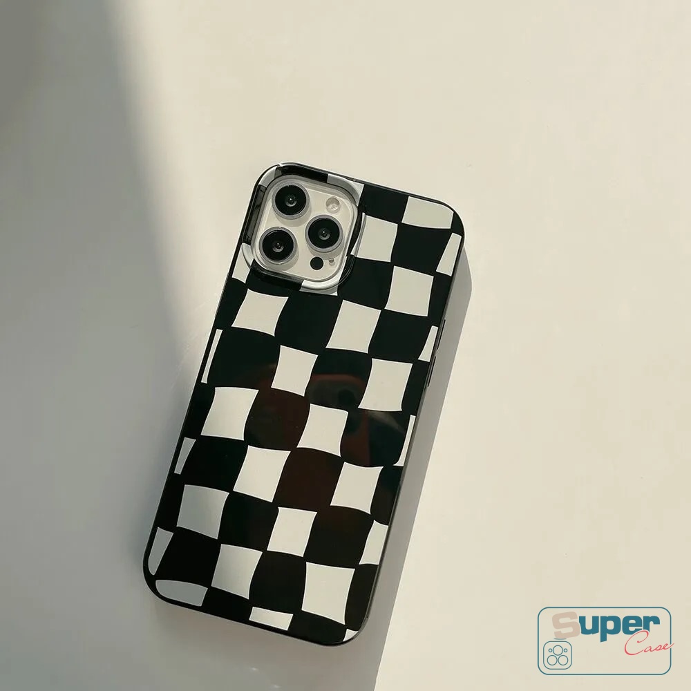 Soft Case Tpu Glossy Shockproof Motif Catur Untuk iPhone 11 13 12 Pro Max 6 7 Plus XR X XS Max 6s 8 Plus SE 2020