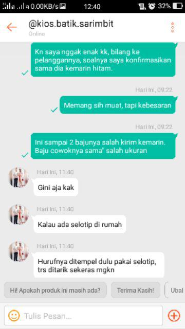 Pakaian Couple Family 142 Pjg Sarimbit Batik Wanita Setelan Seragam Keluarga Prodo