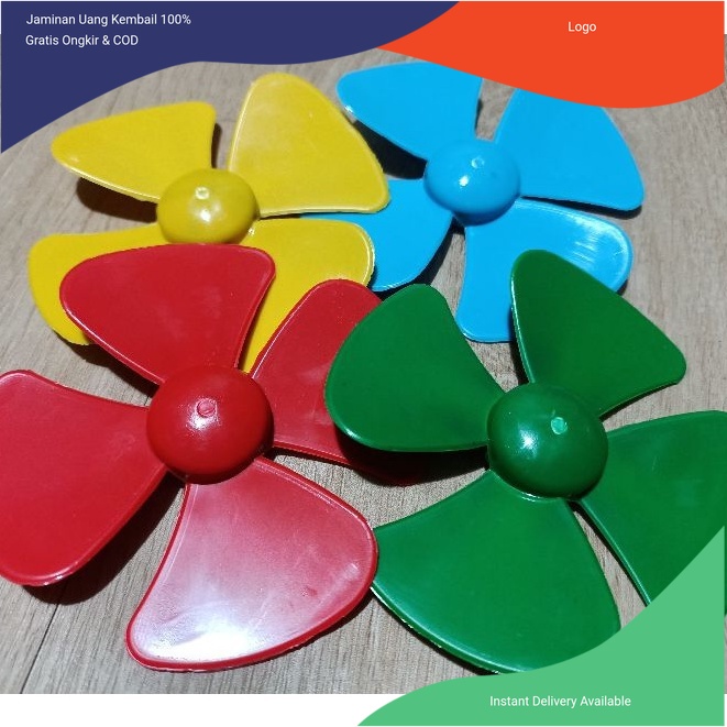 

Baling Baling Kipas untuk Layang Layang 8cm