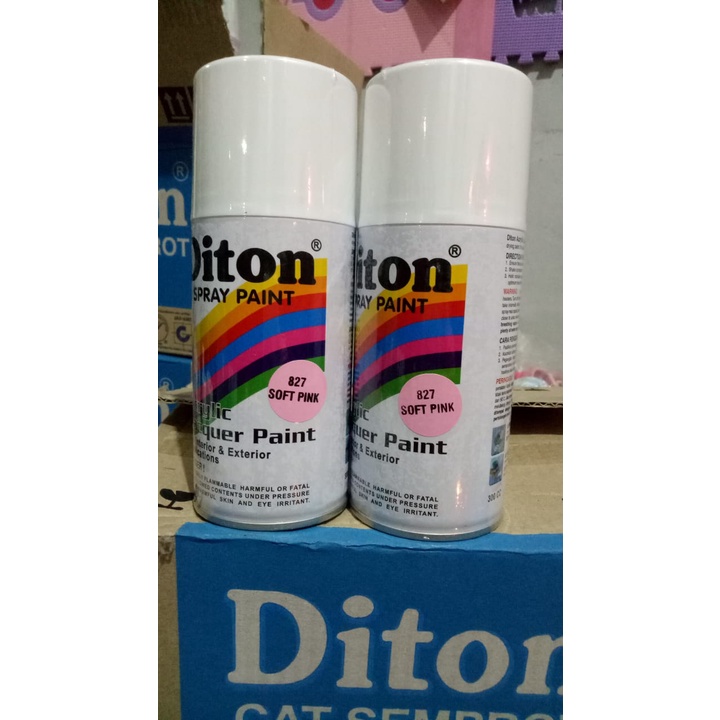 cat semprot Pilok pilox diton soft pink 827 300cc pink muda pink soft 300cc