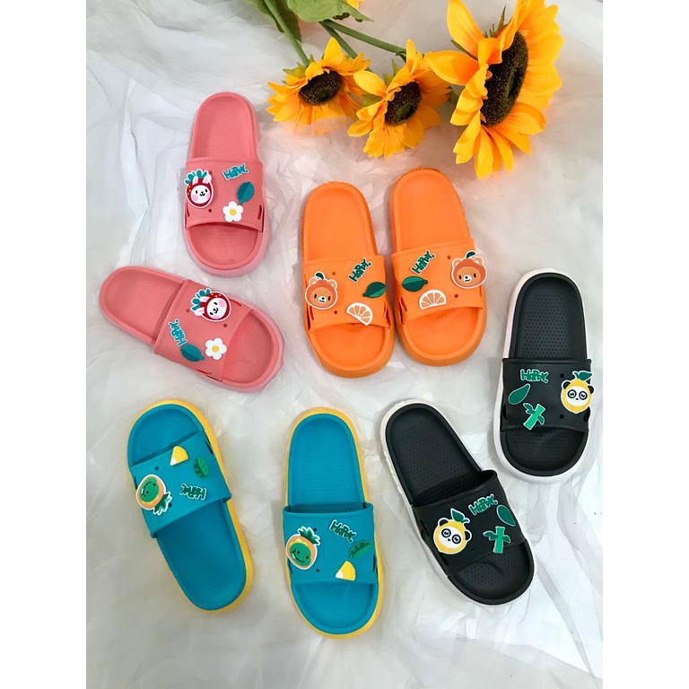 Sandal Slop Motif FRUITS FULL COLORS BEST SELLER Import Mokaya 616-2