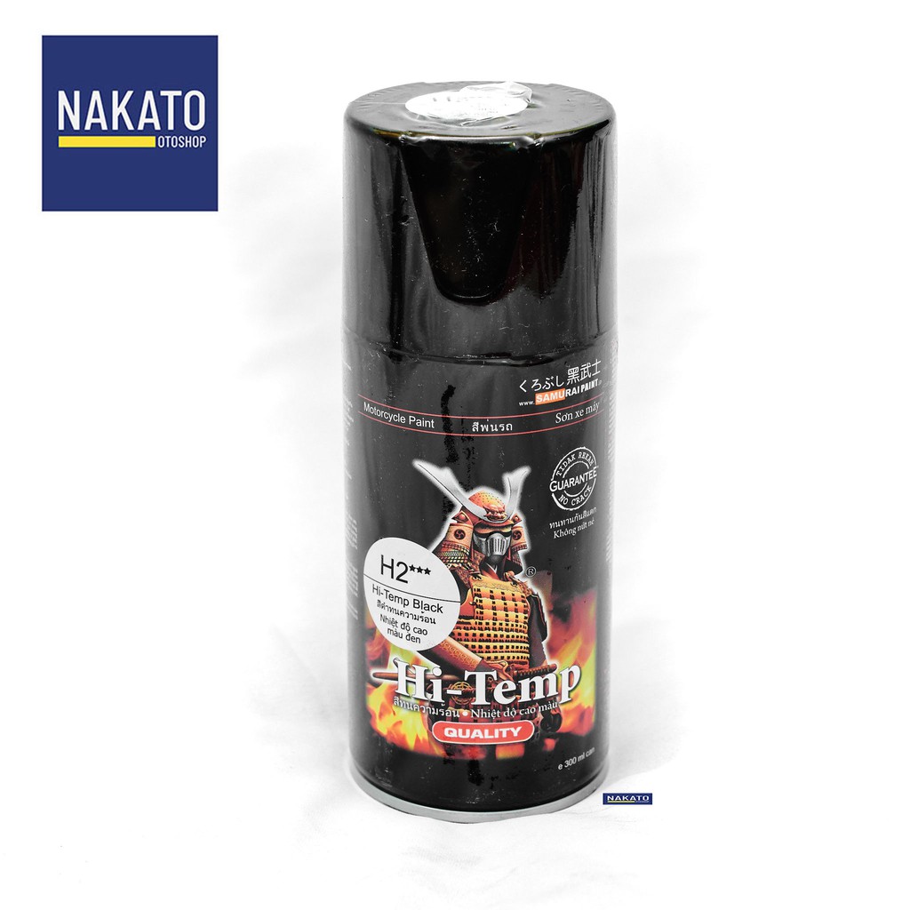 [KHUSUS PULAU JAWA]Cat Tahan Panas Hi Temp H2 SAMURAI PAINT KUROBUSHI Pilox Pylox Spray Knalpot