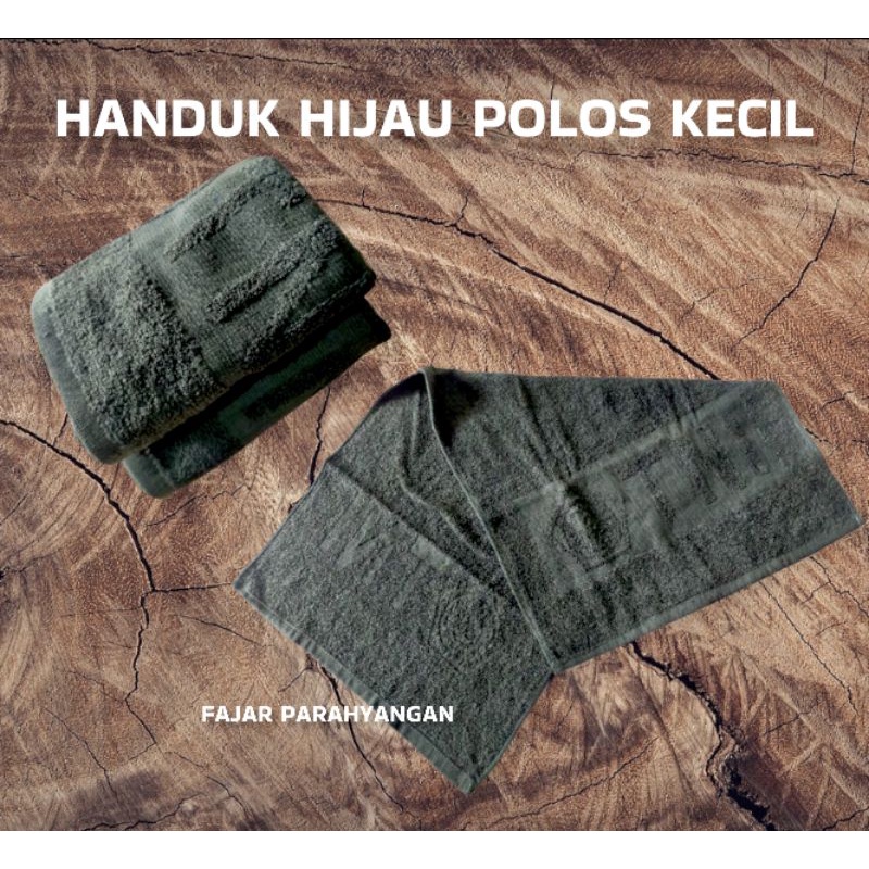 HANDUK HIJAU POLOS KECIL