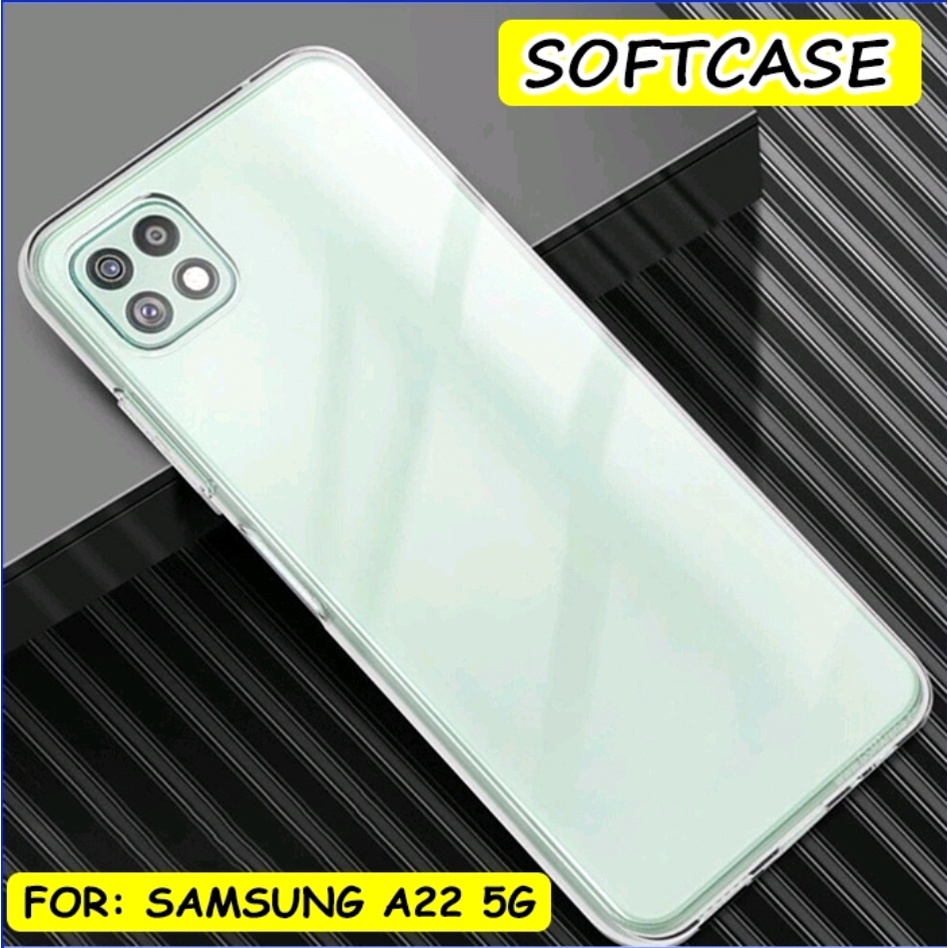 Clear Case Samsung A22 4G 5G Case Cover Casing Bening Transparan